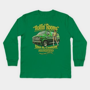 Rollin' Rooms Van and Custom 1965 Kids Long Sleeve T-Shirt